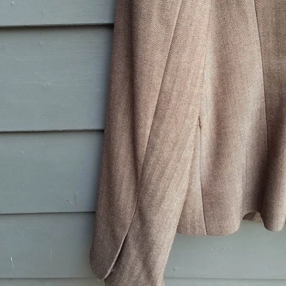 Tahari Brown Herringbone Blazer size 12